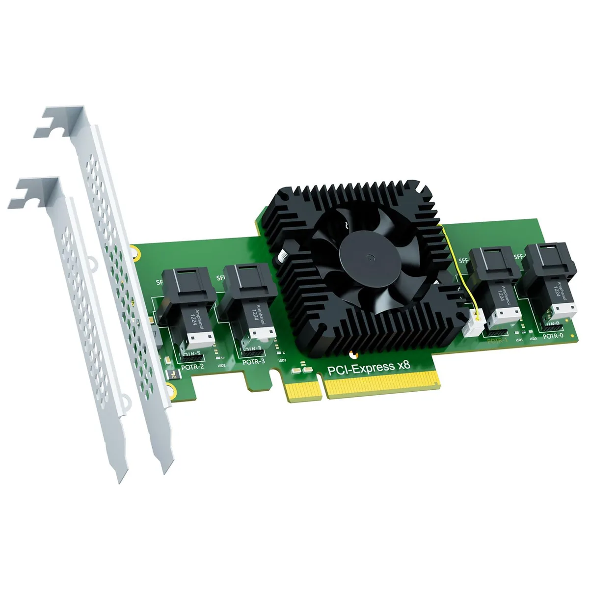 Vszerda Vszerda SF44 4-Port SFF-8643 to PCIe 3.0 x8 Adapter Card — product photo