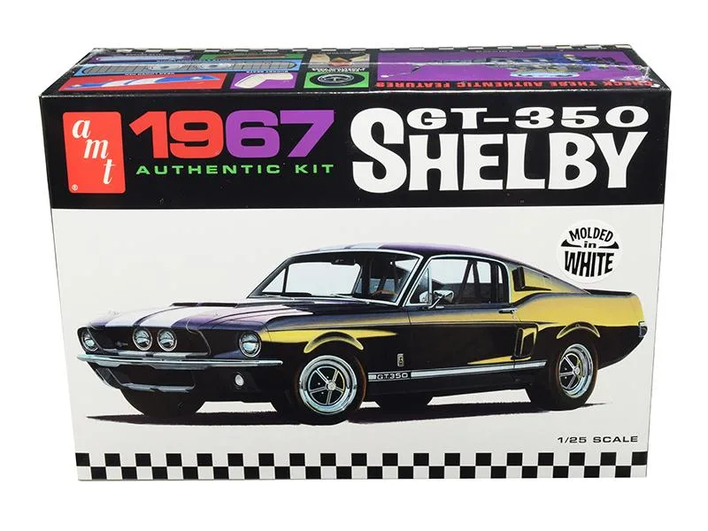 AMT AMT 1967 Ford Mustang Shelby GT350 White 1/25 Scale Model Kit — product photo