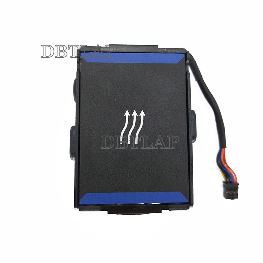 Single black server cooling fan with wire connector