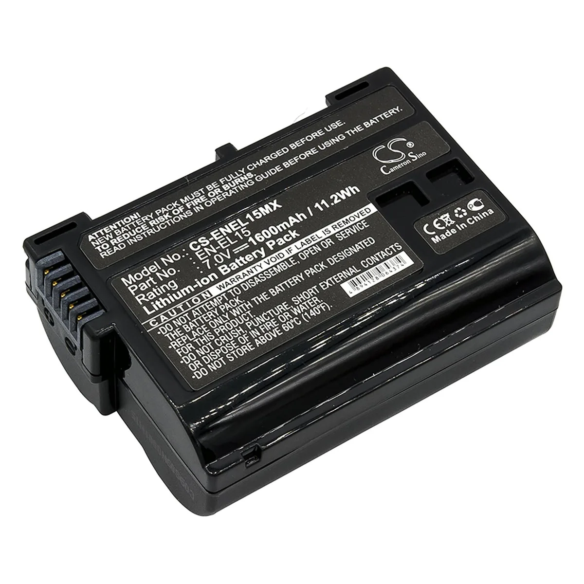 Cameron & Co Cameron & Co DS-CS-ENEL15MX camera battery 1600mAh 7.0V — product photo