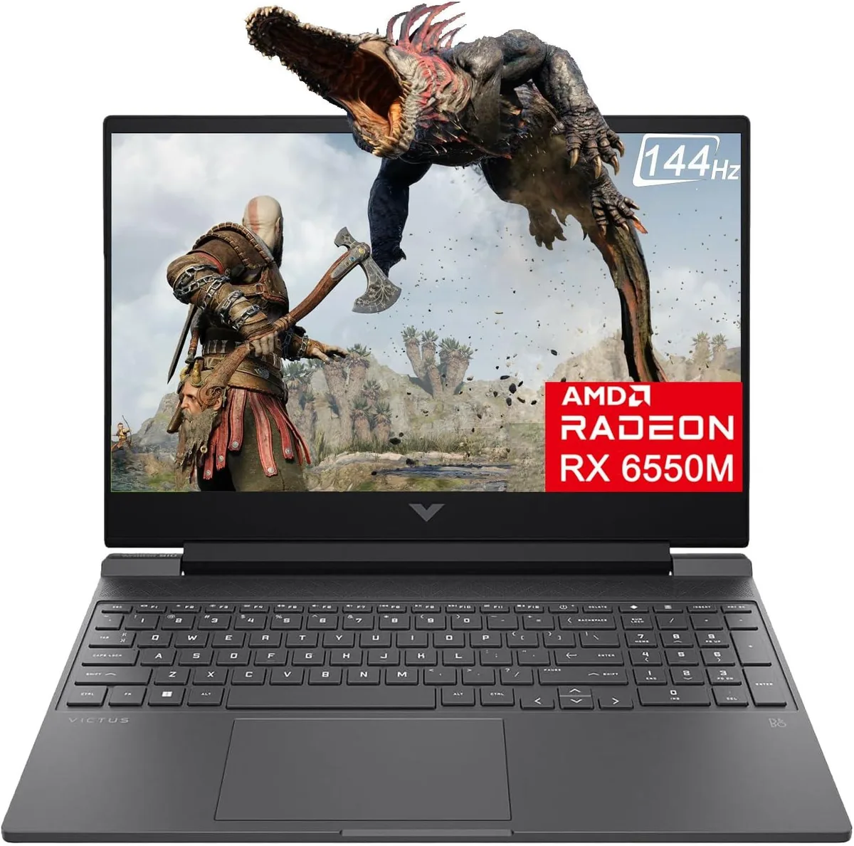 HP HP Victus 15 gaming laptop AMD Ryzen 5 7535HS 32GB DDR5 1TB SSD Radeon RX 6550M 15.6" 144Hz — product photo