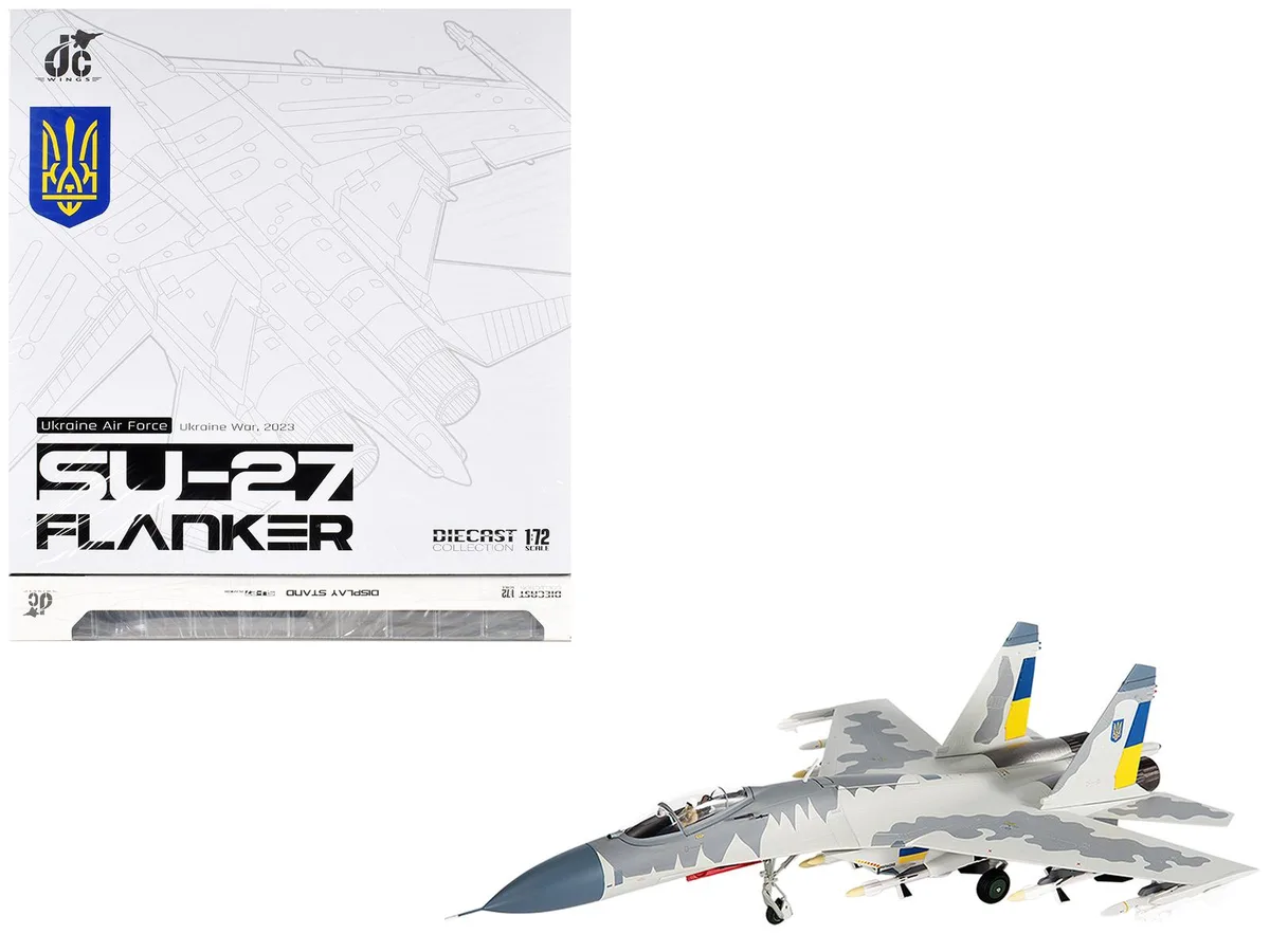 JC Wings JC Wings Sukhoi Su-27 Flanker "Ukraine War" 2023 Ukrainian Air Forces 1/72 Diecast Model — product photo