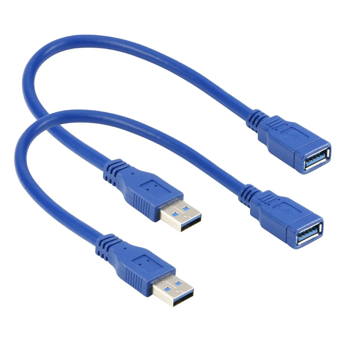 RIITOP RIITOP 2XU3EX1FT USB 3.0 Extension Cable Type A Male to Female Blue 1 ft 2-Pack — product photo