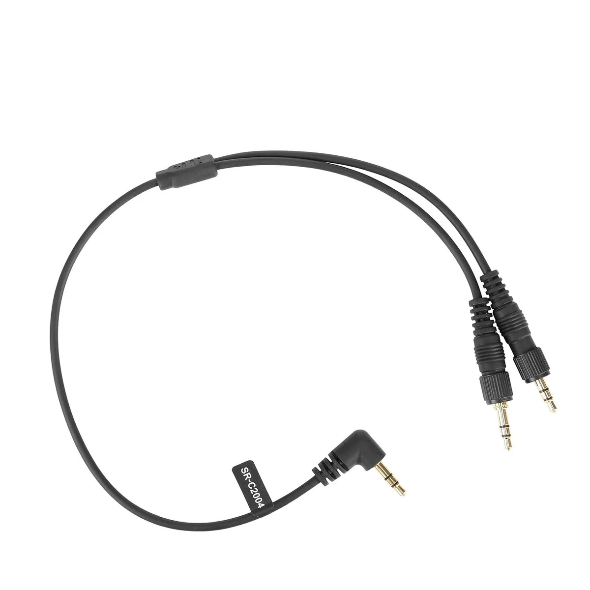 LORDWORLD LORDWORLD SR-C2004 Dual Locking 3.5mm to Right-Angled 3.5mm Y Cable 33cm — product photo