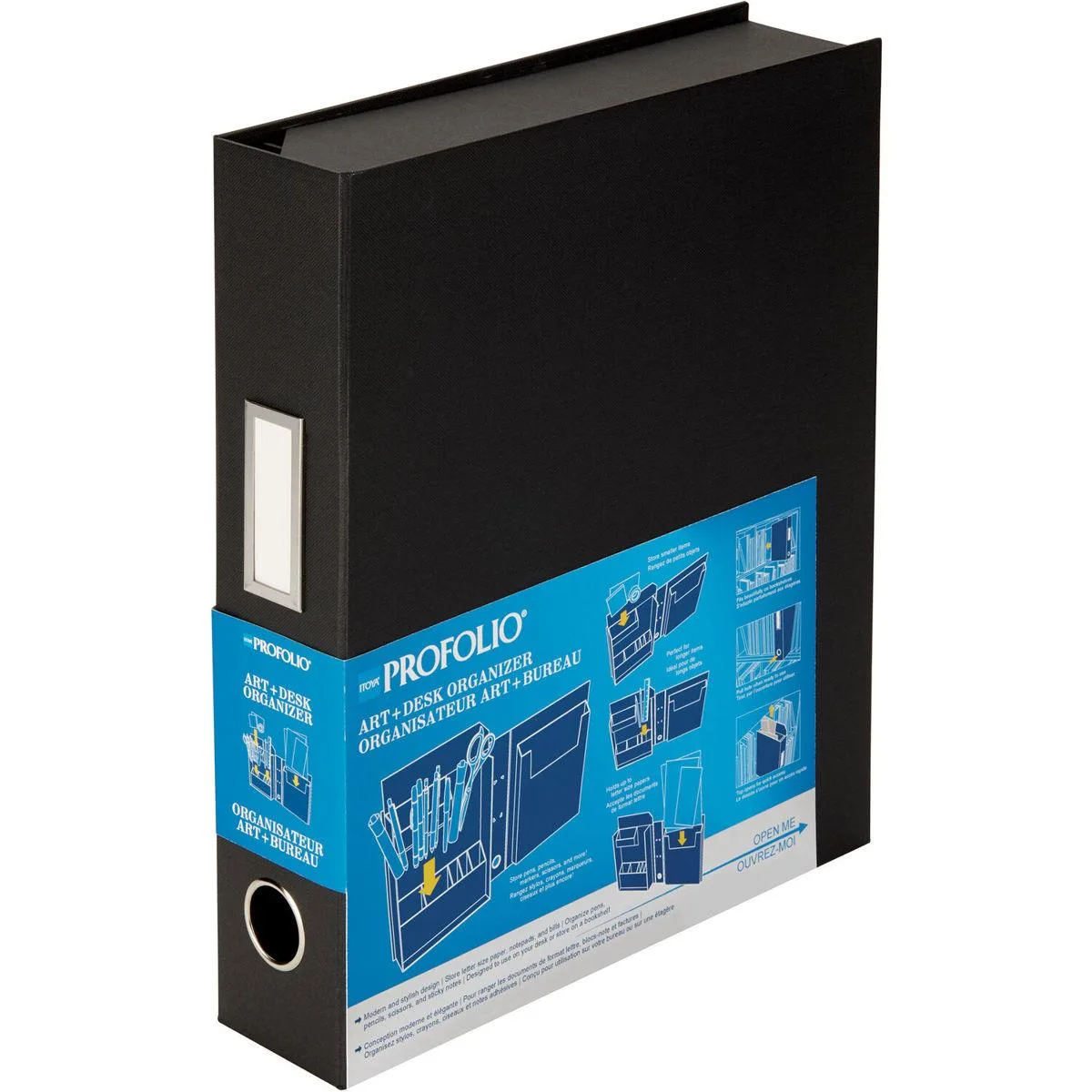 Itoya Of America, Ltd Itoya Of America, Ltd ProFolio Art and Desk Organizer 8.5x11" Black office furniture — product photo