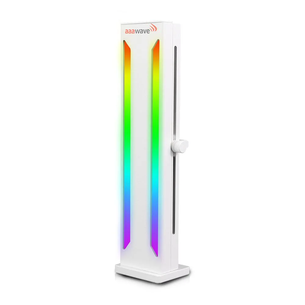 AAAwave AAAwave A-RGB GPU Support Bracket White 5V 3-pin 650 mm cable — product photo