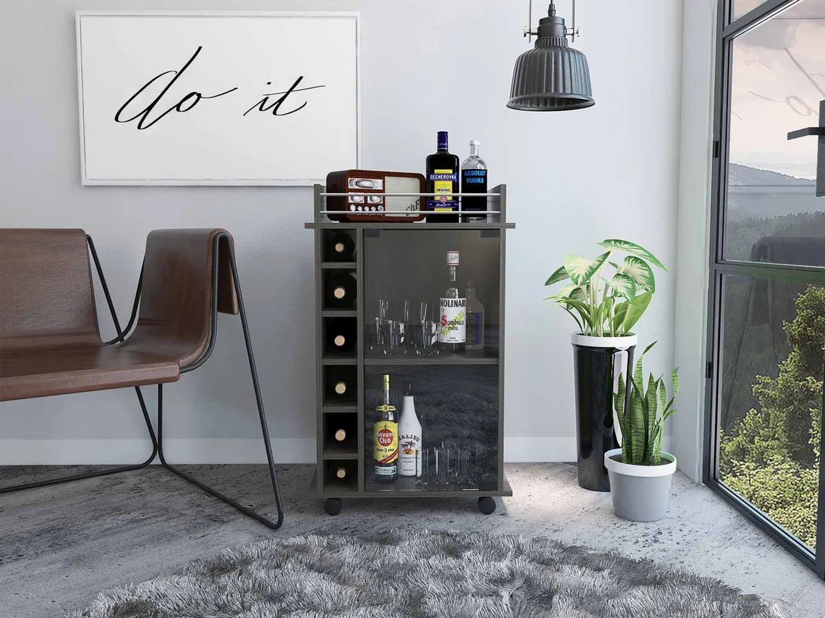 FM FURNITURE FM FURNITURE FM4443MLV Bar Cart 49 lb — product photo