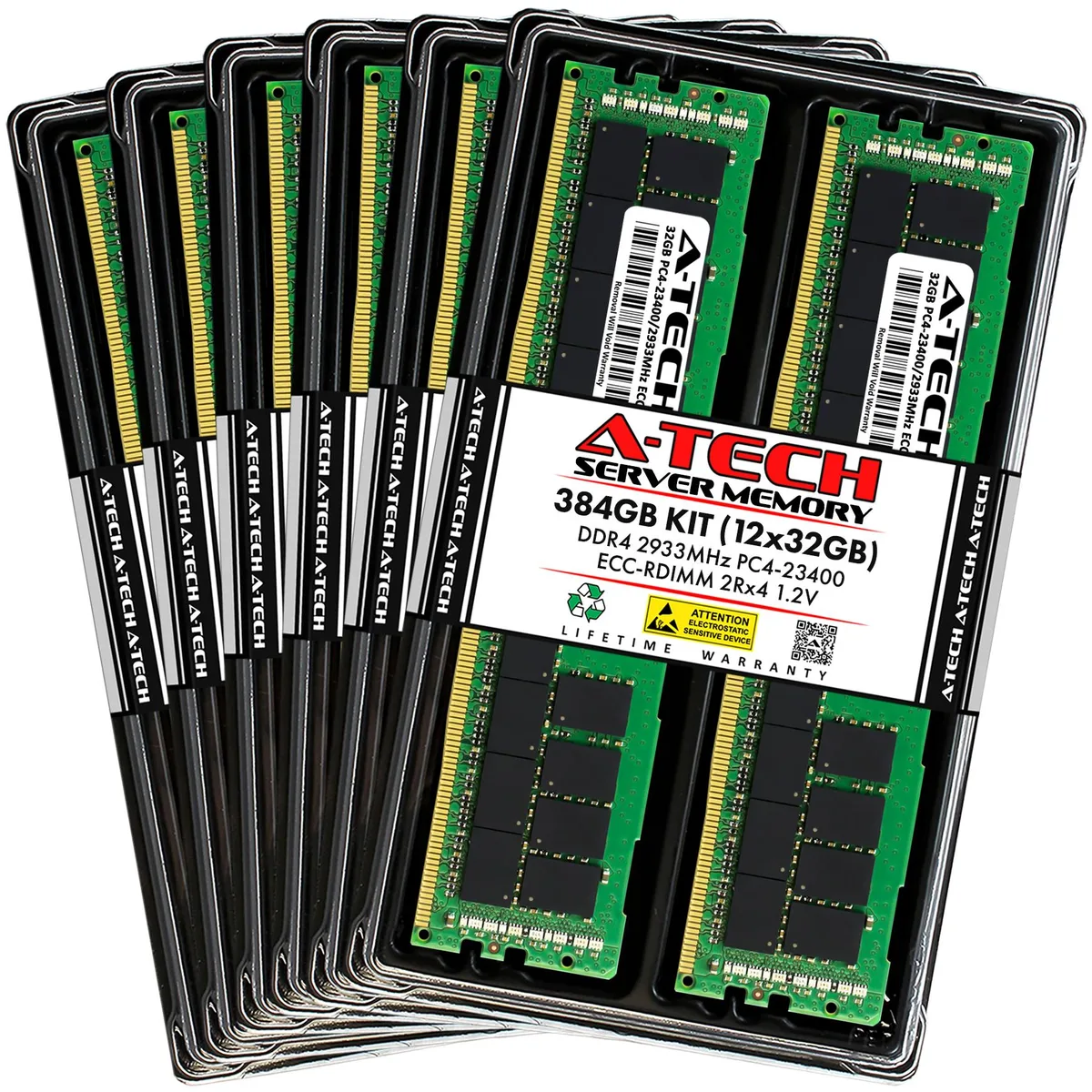 A-Tech A-Tech 384GB (12x32GB) DDR4 2933 ECC RDIMM Mac Pro 2019 memory upgrade — product photo