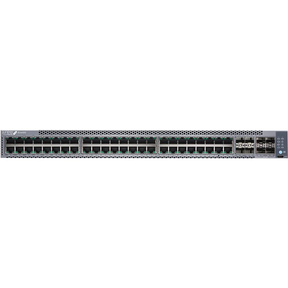 HPE Juniper Networking HPE Juniper Networking EX4100-48T-AFI 48-port 1GbE network switch 4x10GbE 4x25GbE uplink — product photo