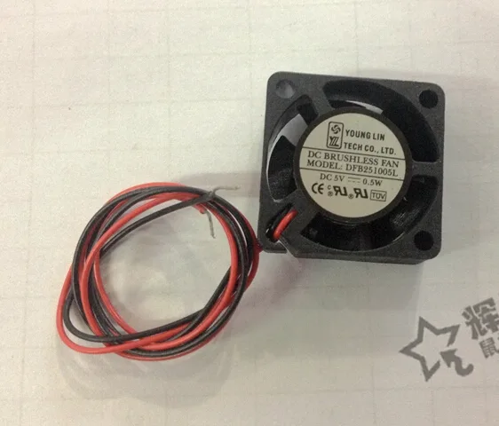 OEM Industries OEM Industries DFB251005L 25mm 12V 2-Wire Ball Bearing Fan — product photo
