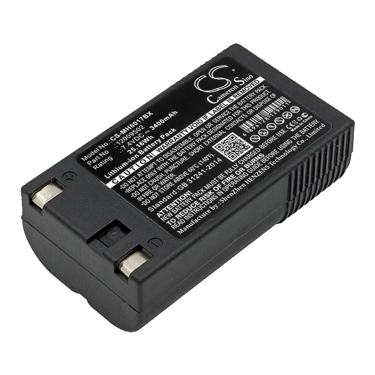 Centenex Electronics Centenex Electronics DS-CS-MH6017BX barcode scanner battery 7.4V 3400mAh Li-ion black — product photo