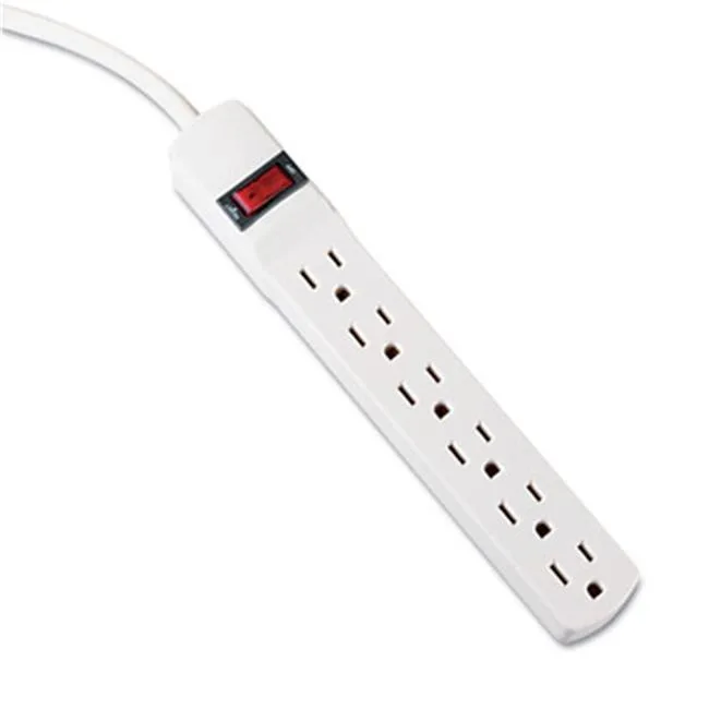 Innovera Innovera 73306 Six-Outlet Surge Protector, 6 ft Cord, Ivory — product photo