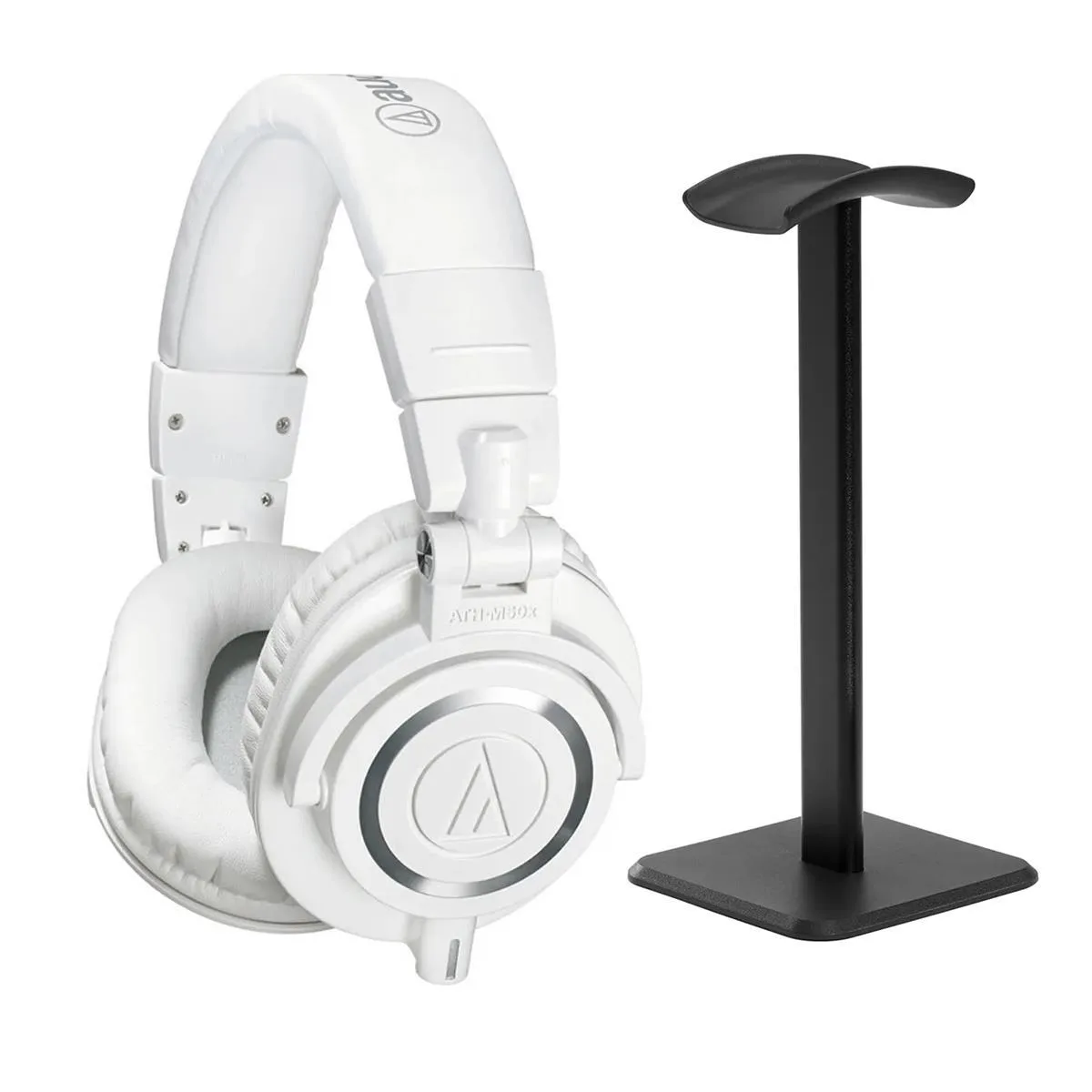 Audio-Technica Audio-Technica ATH-M50x White Bundle with Desktop Stand — product photo