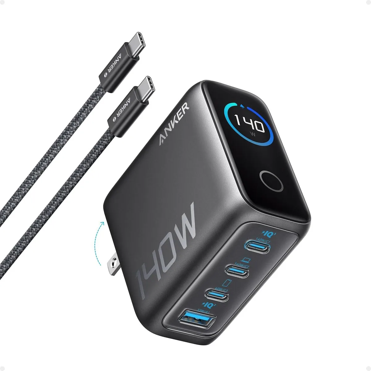 FLEANE FLEANE 140W 4-Port USB-C GaN Charger with Display — product photo