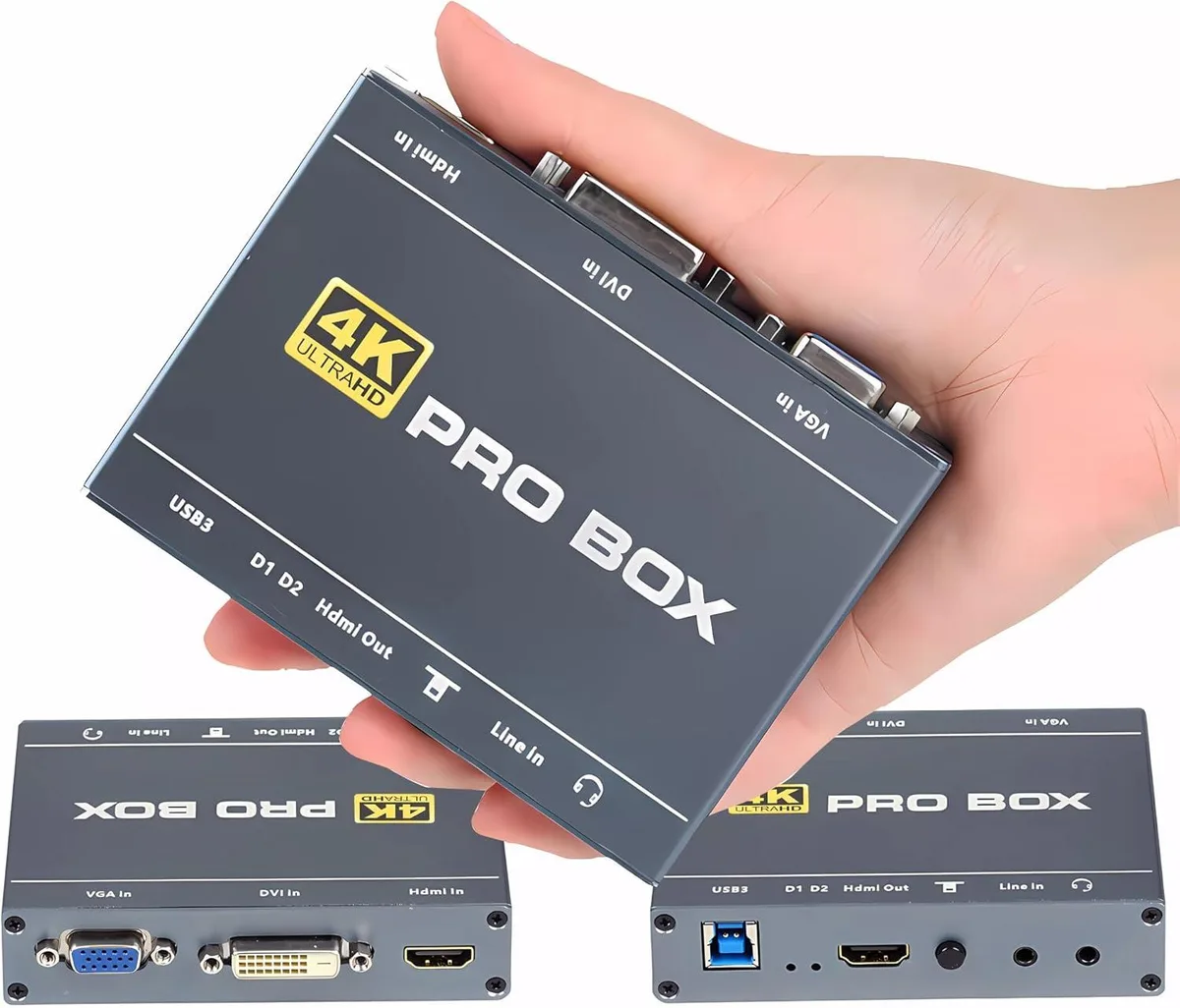GRACETOP GRACETOP GTUS-DVI2USB Video Capturing Device 4K60 HDMI Loopout USB 3.0 1080p60 — product photo