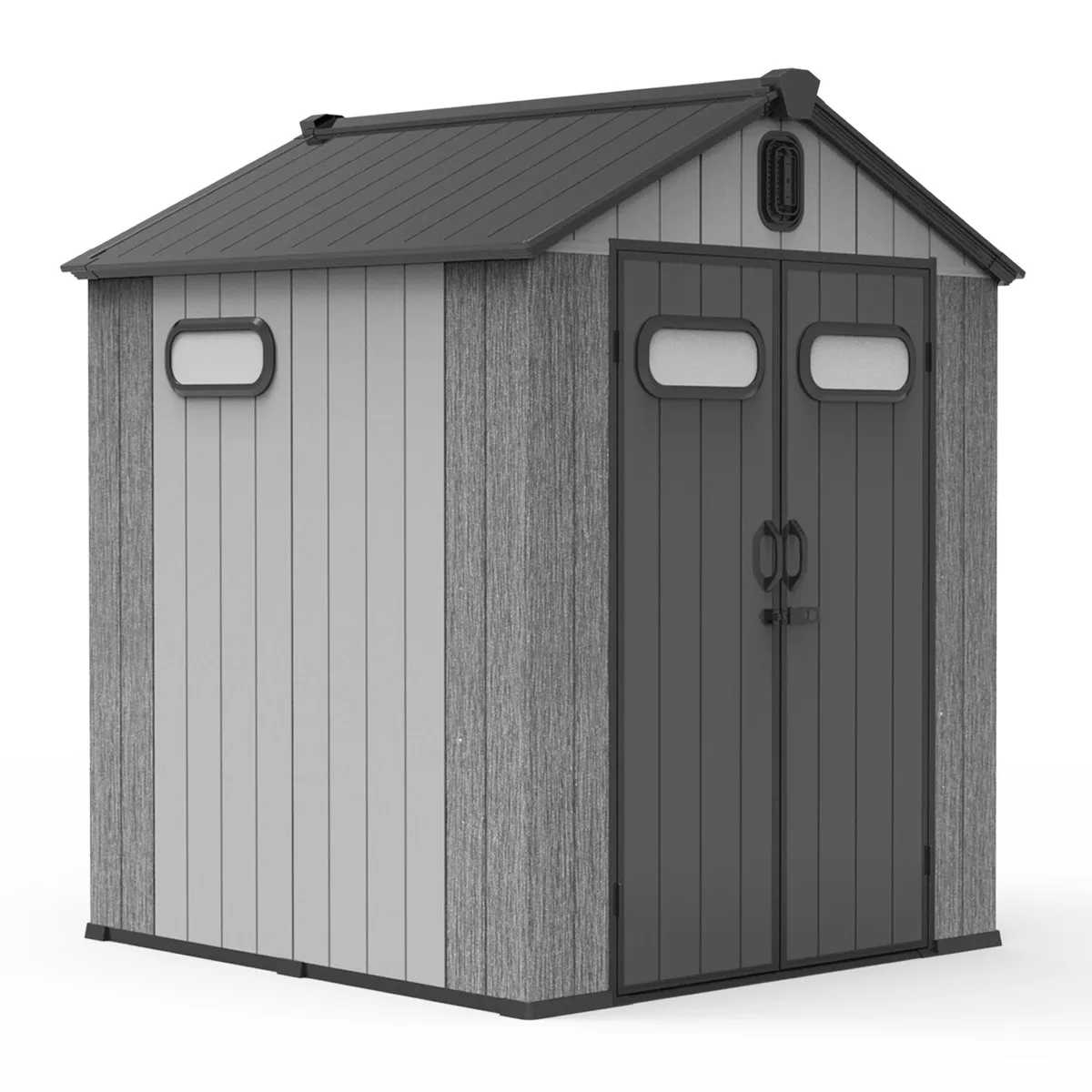 tuphen tuphen 6x6 ft Grey Resin Storage Shed Trellis — product photo