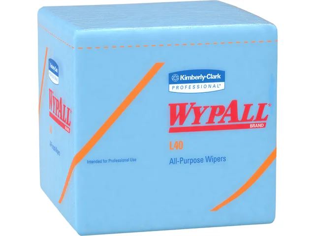WypAll WypAll 05776 L40 Cleaning Towels Blue 12 Packs 56 Sheets 672 Total — product photo