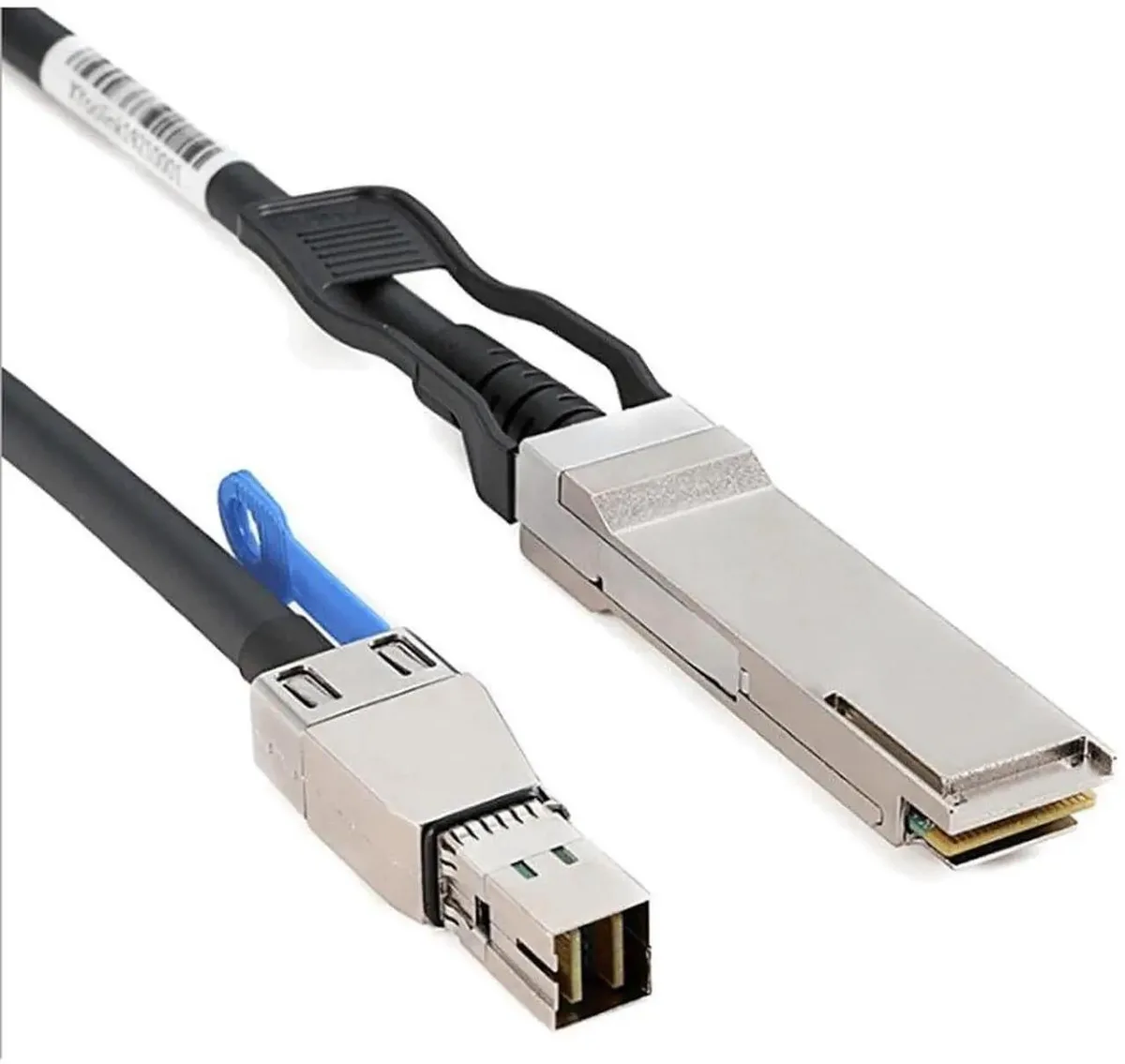 SMUGDESK SMUGDESK MiniSAS HD SFF8644 to QSFP 40G SFF8436 12Gbps 28AWG 1m Black infiniband cable — product photo