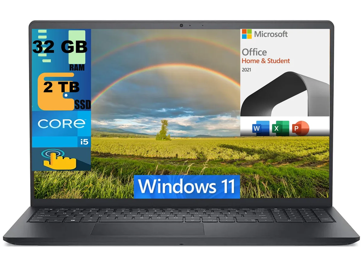DELL DELL Inspiron 15 3520 laptop 32GB 2TB i5-1235U 15.6 FHD touch — product photo
