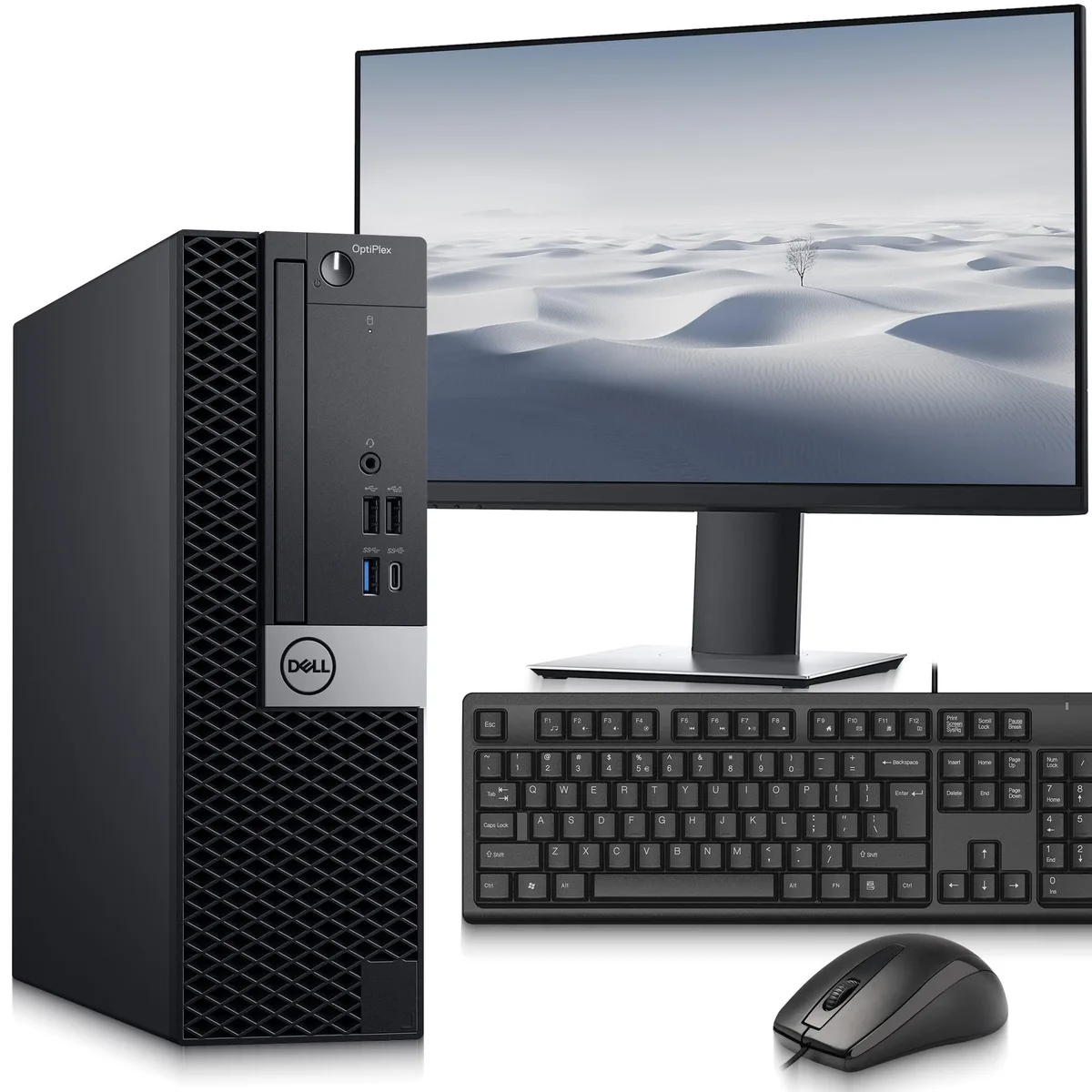 DELL Dell OptiPlex 7070 SFF i5-9500 8GB DDR4 256GB SSD 24" Monitor Win 11 Pro — product photo