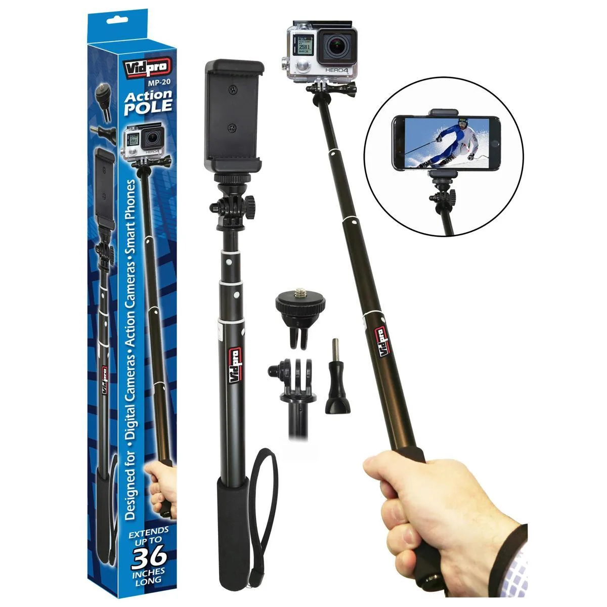 Vidpro Vidpro MP-20 Action Pole 10-36in camera accessory — product photo