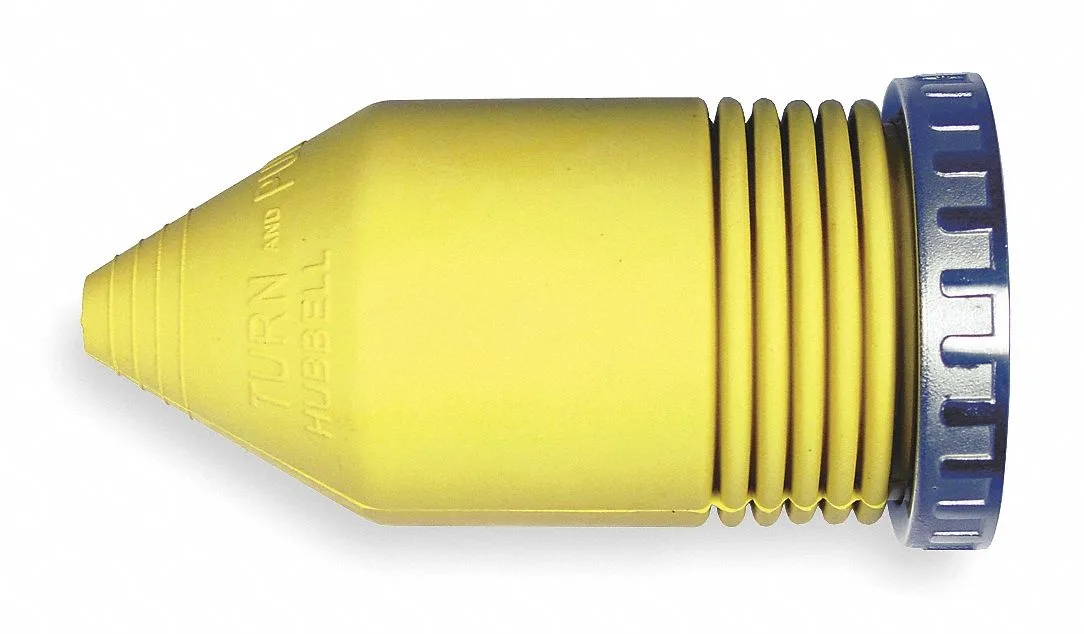 Hubbell Incorporated Hubbell Incorporated HBL77CM15 Boot Yellow Threaded marine electronic — product photo