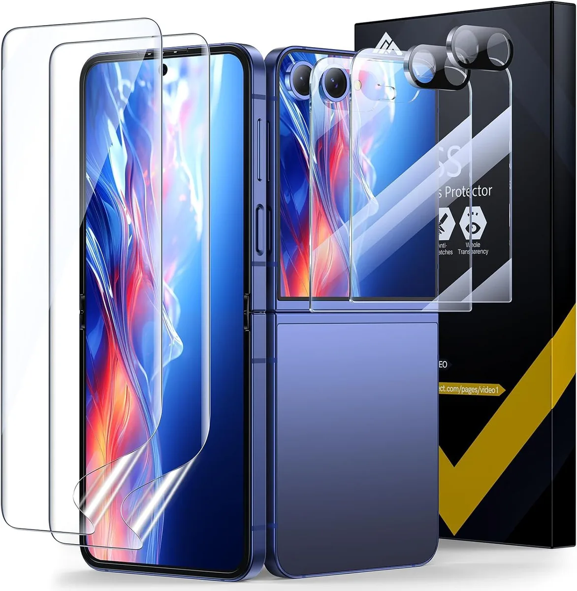 BONAEVER BONAEVER Samsung Galaxy Z Flip 7 Screen Protector Black — product photo