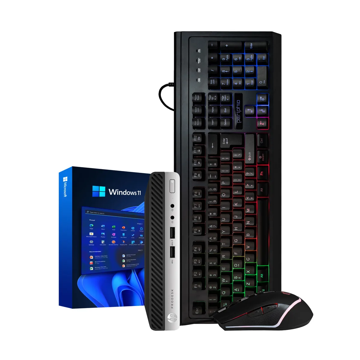 HP HP ProDesk 400G4 Mini PC i5-8500T 16GB 500GB SSD 500GB HDD Win 11 Pro — product photo