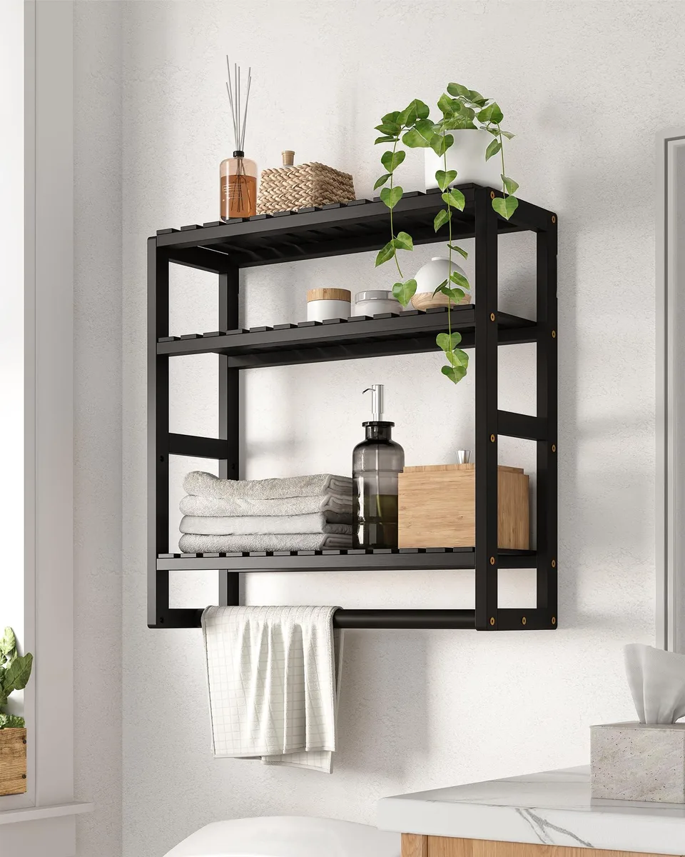  Decolav GA01-Black Bath Storage 14.33in W 12.83in H 9.06in D Black — product photo