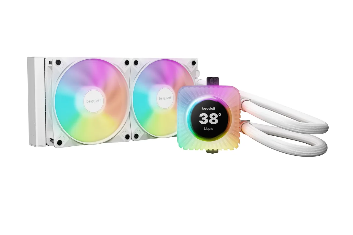 be quiet! be quiet! Light Loop IO LCD 240mm White BW035 liquid cooler — product photo