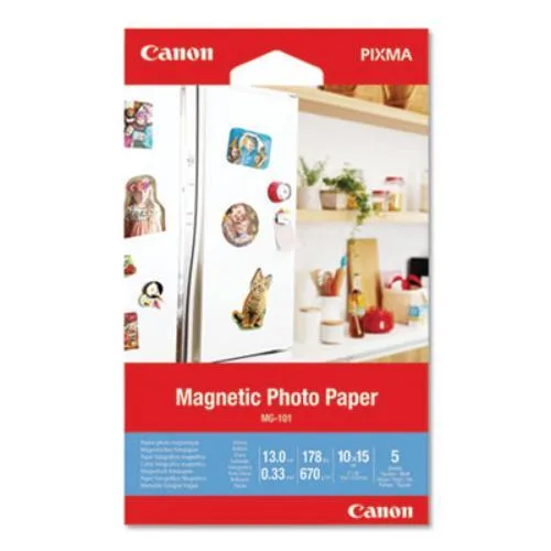 Canon Canon MG-101 Magnetic Photo Paper 4.00 x 6.00 5-Pack — product photo