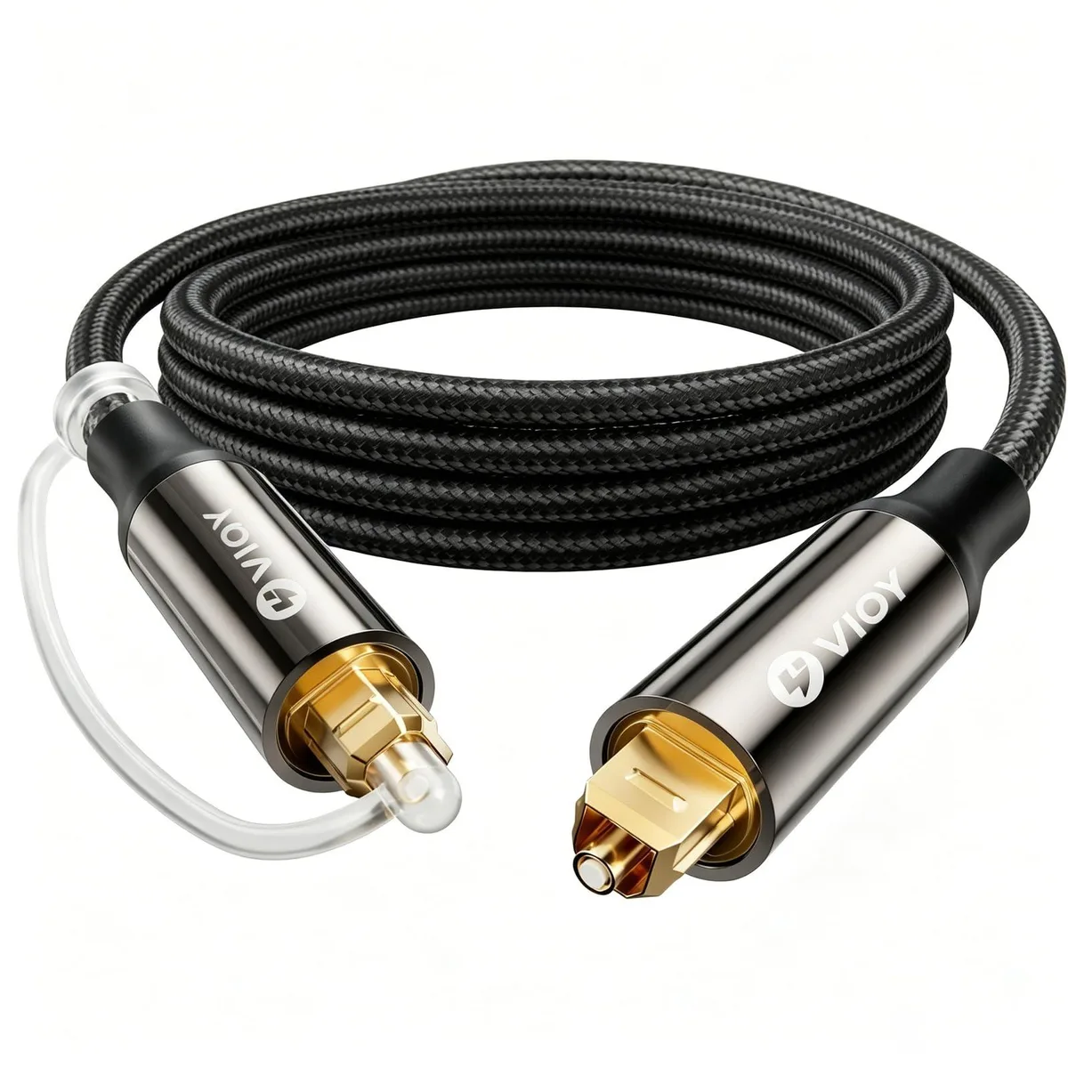  VIOY Toslink Digital Optical Audio Cable 6.6FT Braided — product photo