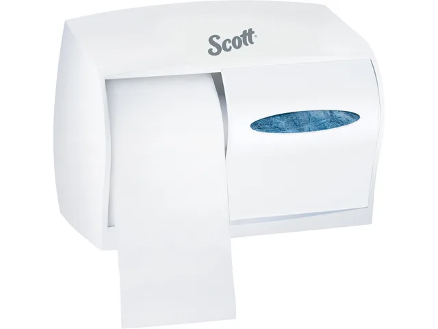 Scott Scott KCC09605 Coreless Double Roll Toilet Paper Dispenser White 11.0" x 7.63" x 6.0 — product photo