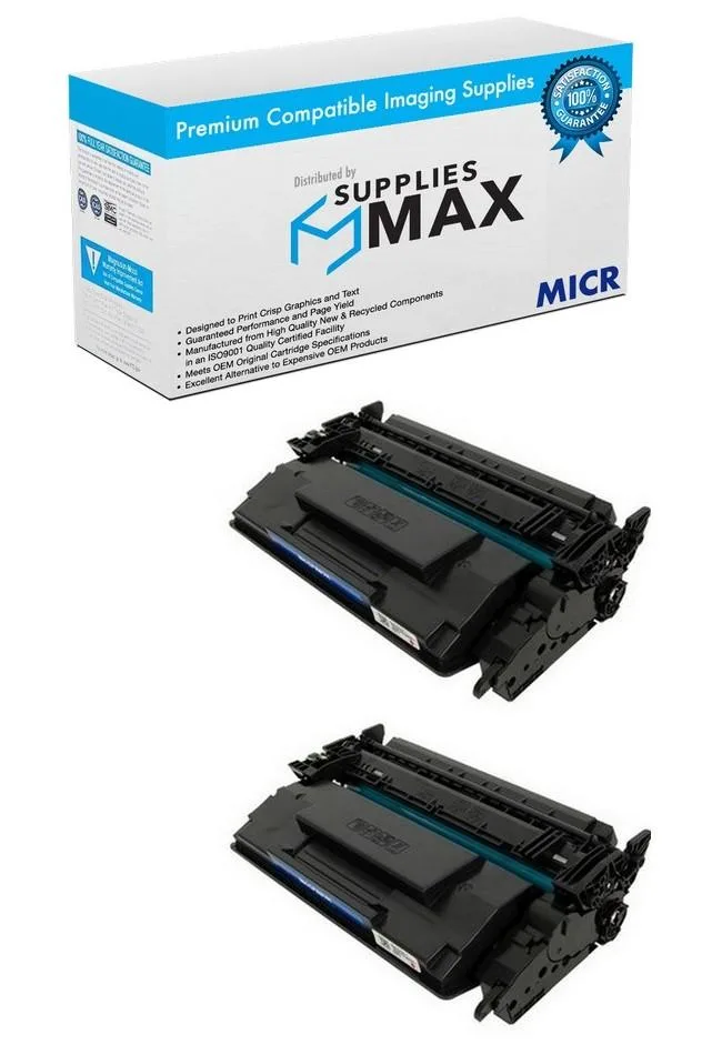 SuppliesMax SuppliesMax CF287AD-MICR toner cartridge 2-pack 9000 pages — product photo