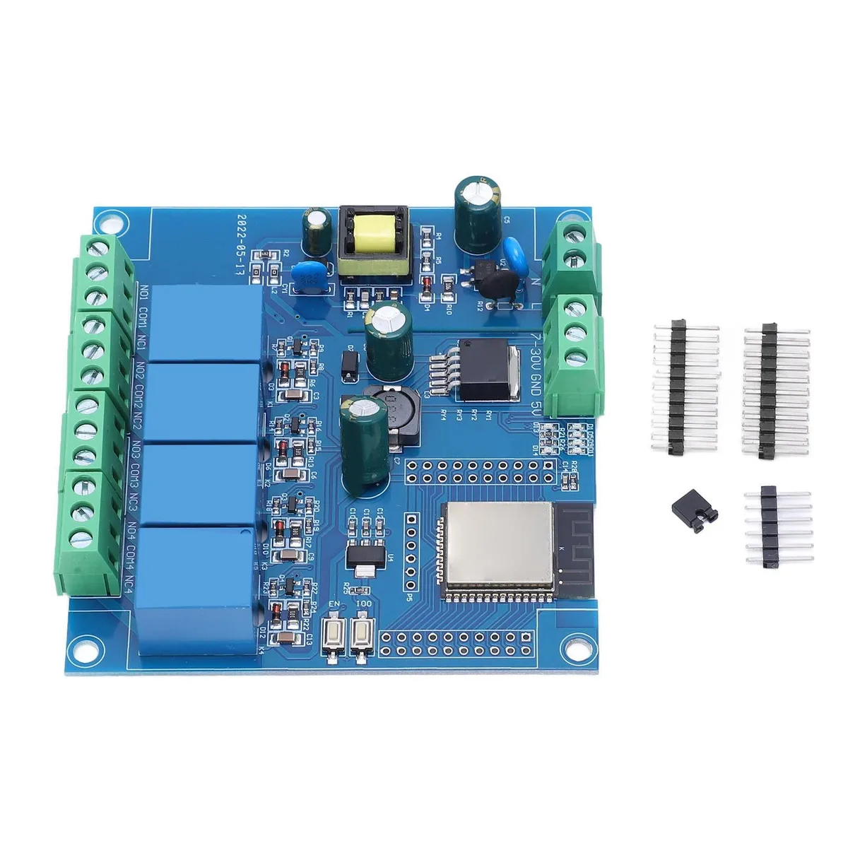 Rocketek Rocketek 4-Way 5V Relay Module DC5-60V Programmable — product photo