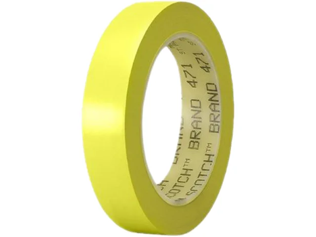 3M 3M 4711YE Vinyl Marking Tape Yellow 1.00" x 108.00 ft 3.00" Core — product photo