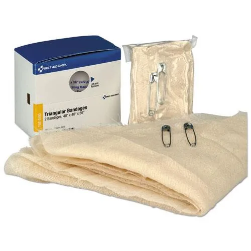 First Aid Only First Aid Only FAE-5100 Disconnect, Triangular Bandages 40x40x56, 2/Box — product photo