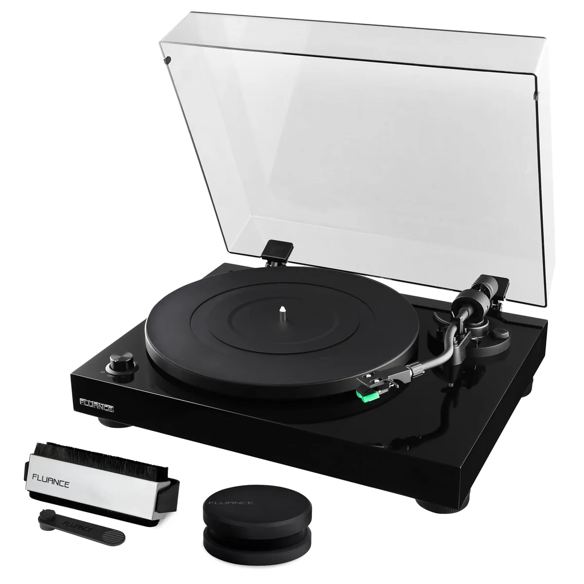 Fluance Fluance RT81 Elite Turntable AT95E Belt Drive Preamp Weight Kit Black — product photo
