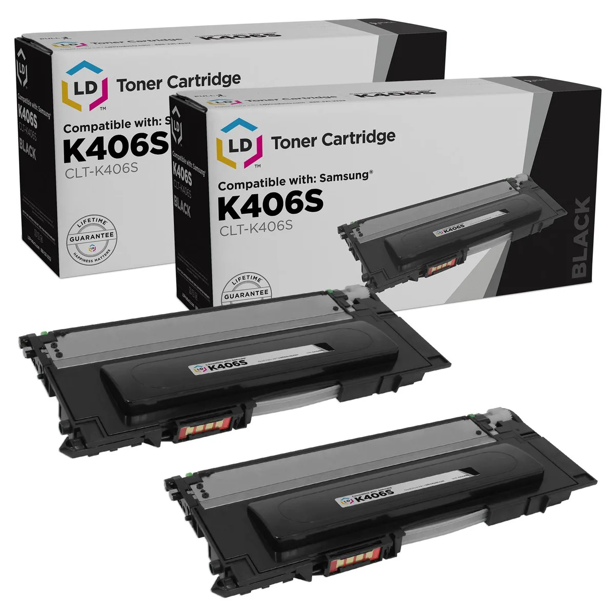 LD Products LD Products CLT-K406S Black Toner Cartridge 2-Pack — product photo