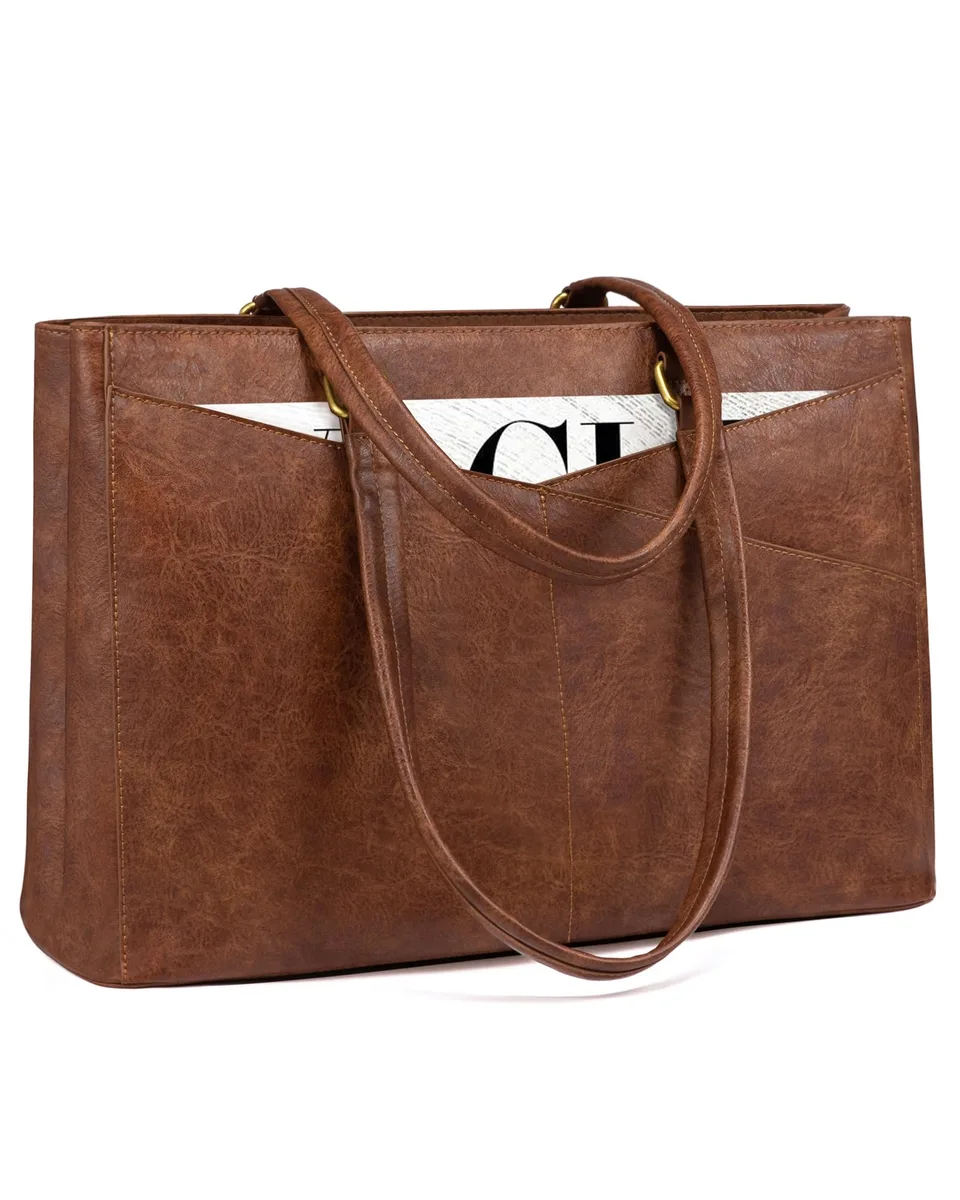  Blue Avocado B35 15.6 inch Laptop Tote Bag Retro Brown — product photo