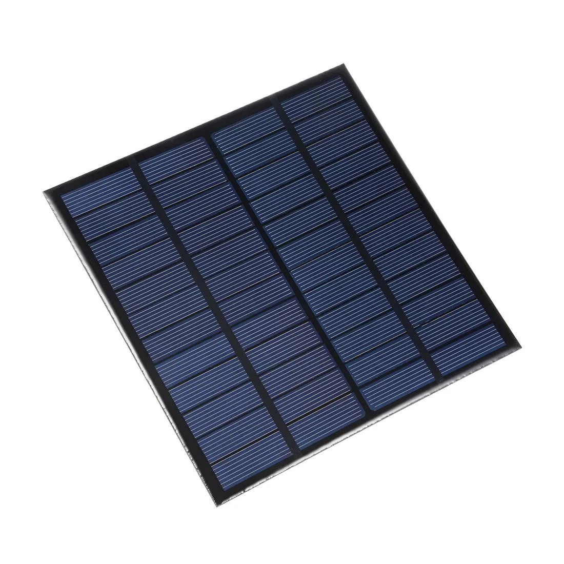 Square black and green polysilicon solar panel 145 by 145 mm thin profile