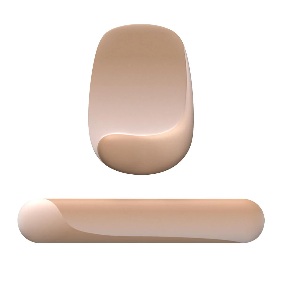  CFHYZAZNCL Apricot Pink Wrist Rest Set 17.3 x 3.1 in — product photo