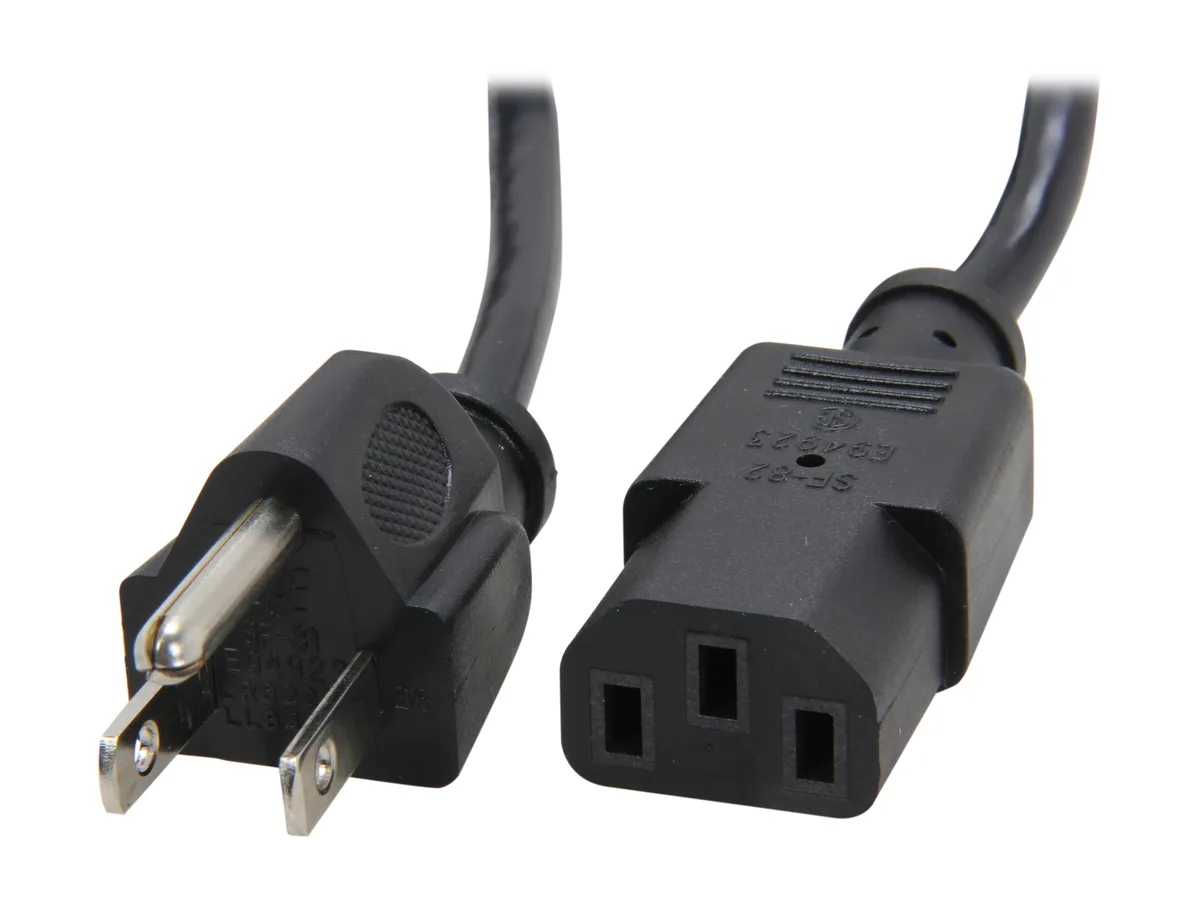 STARTECH STARTECH PXT10120 computer power cord 20 ft NEMA 5-15P to C13 18 AWG 10A 125V — product photo