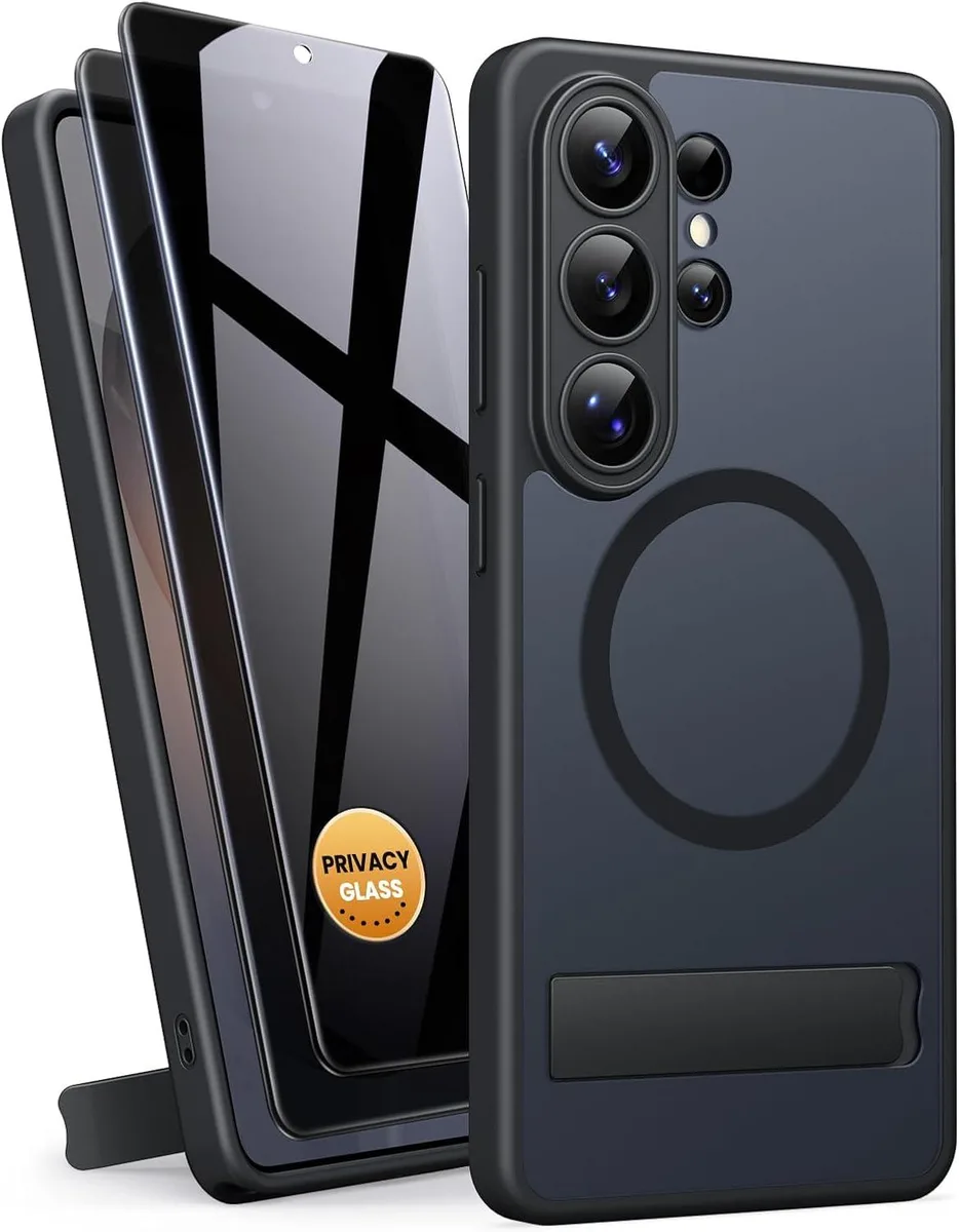 NuoTo NuoTo Galaxy S26 Ultra Case with Stand MagSafe Privacy Screen Protectors Black — product photo