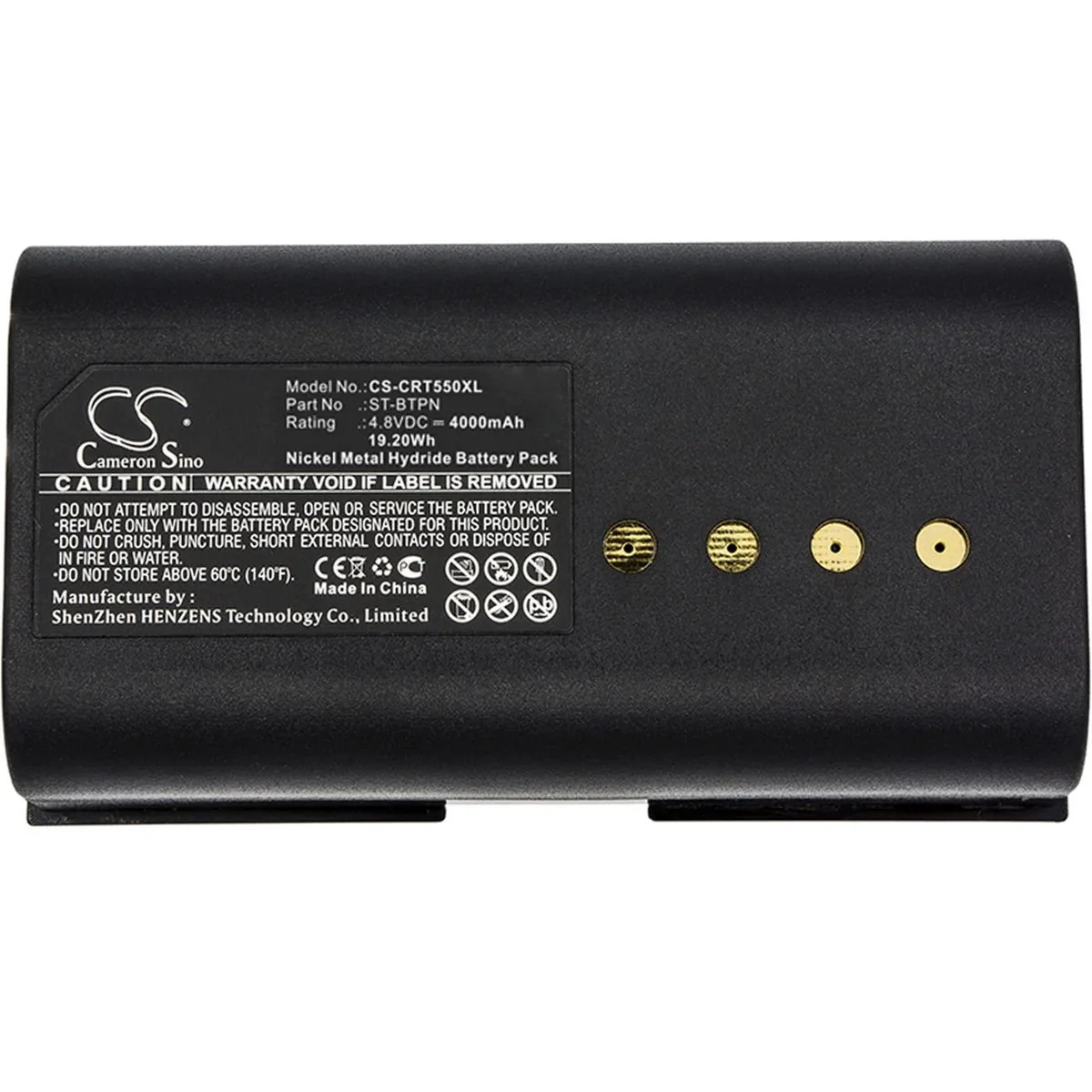  Cameron Sino CS-Crestron ST-BTPN 4000mAh 4.8V battery — product photo