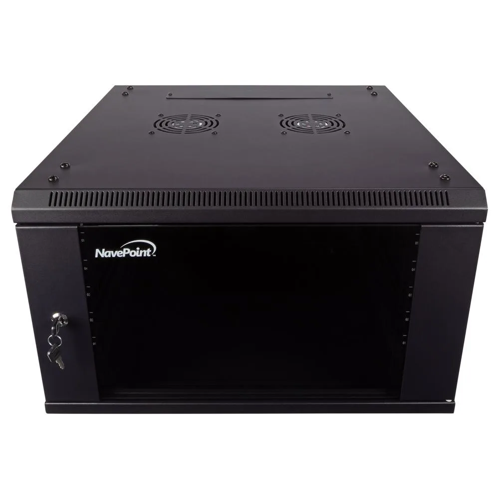 NavePoint NavePoint 6U Wallmount Server Rack 600mm Depth with Fans — product photo