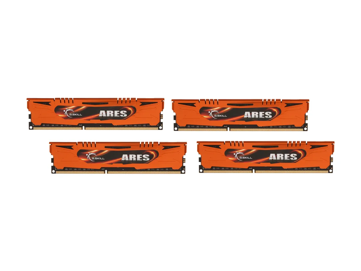 G.SKILL G.SKILL Ares F3-1600C9Q-16GAO 16GB (4×4GB) DDR3 1600 CL9 desktop RAM — product photo