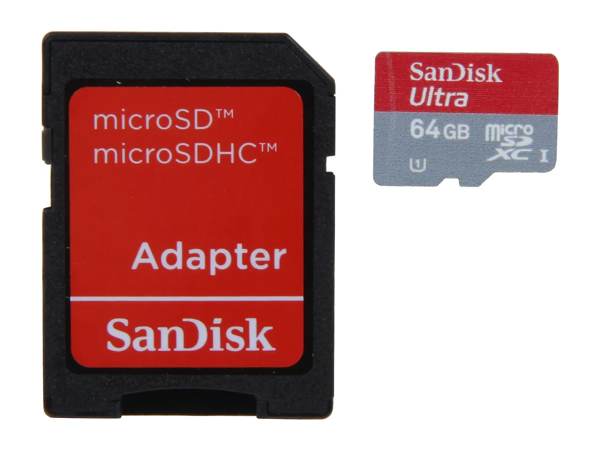 SanDisk SanDisk Ultra UHS-I 64GB microSDXC Memory Card SDSDQUI-064G-A11 — product photo
