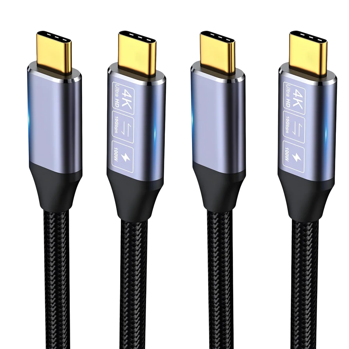 Vszerda Vszerda Short USB C Cable 2pack 1.6FT 10Gbps 100W Thunderbolt 3 — product photo