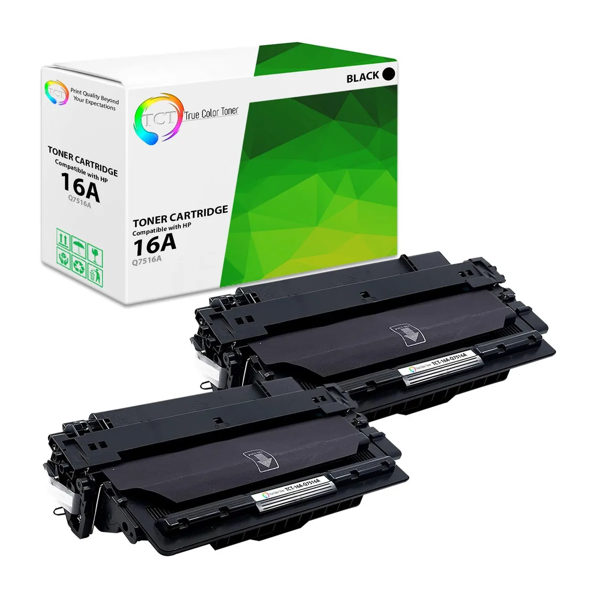 True Color Toner True Color Toner 16A Q7516A Black 2 Pack 12000 Pages — product photo